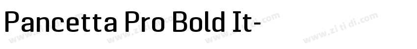 Pancetta Pro Bold It字体转换